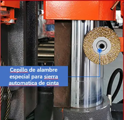 una de partes de una sierra de cinta